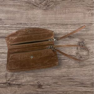 Vintage Gianni Chiarini Leather convertible clutch/wristlet/handbag